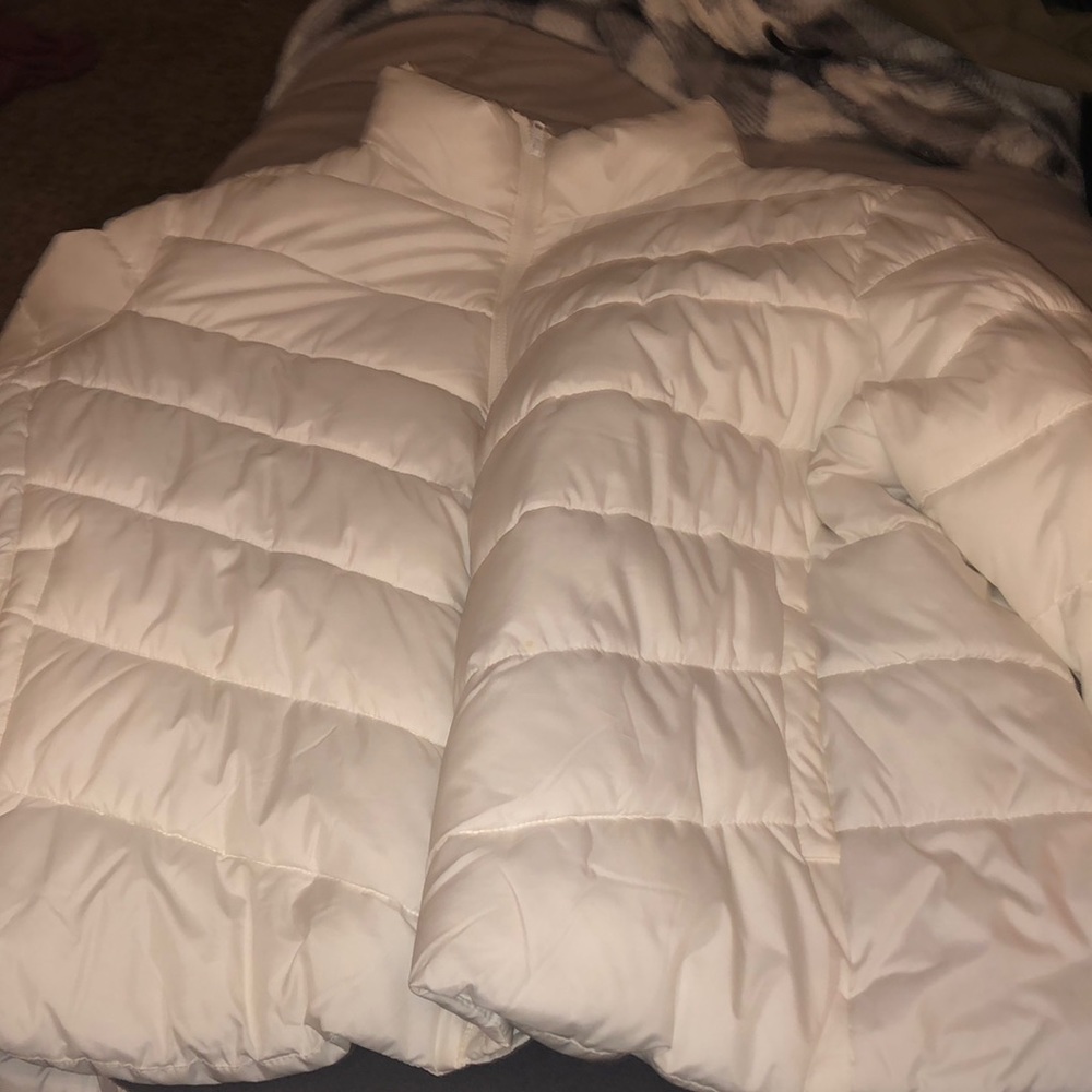 white puffer jacket